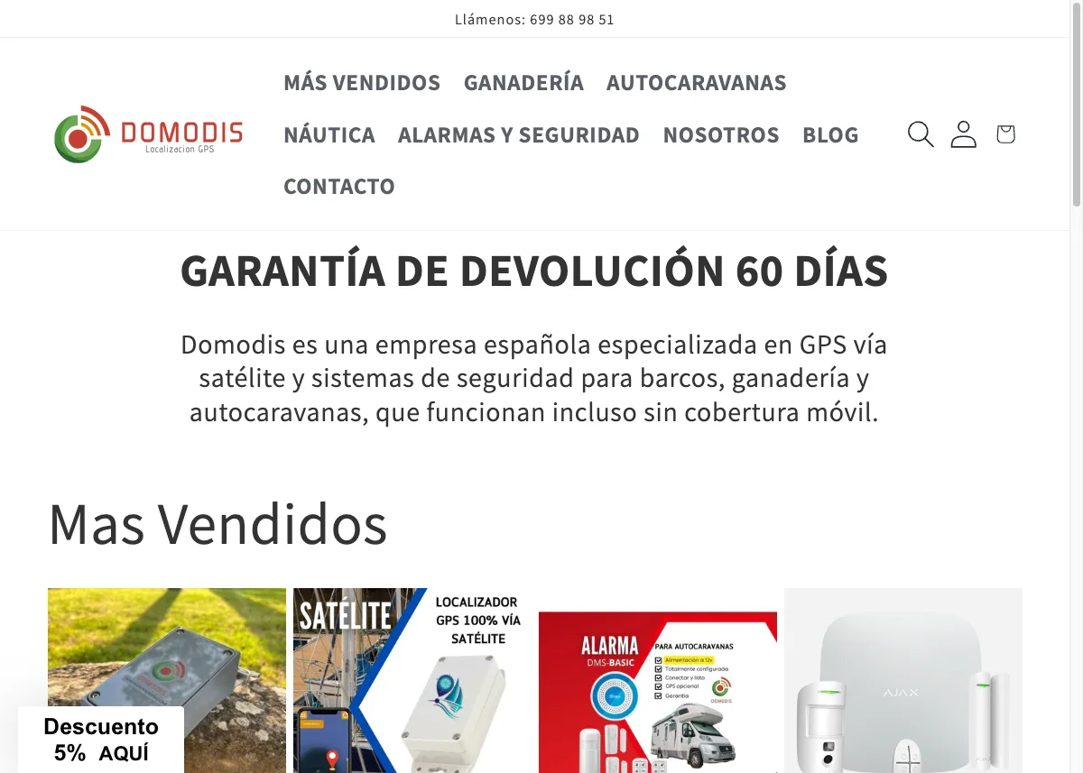 Captura de Domodis
